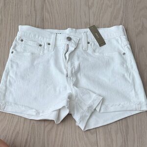 JCrew NWT White Denim Women Shorts SIZE 27